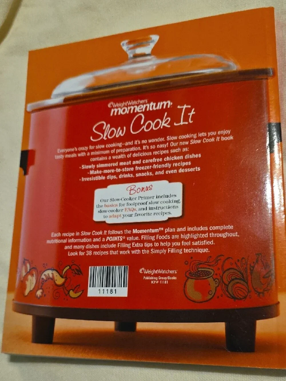 Weight Watchers Slow Cook It Cookbook - Red and White Cover